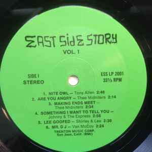 Various – East Side Story Vol. 1 Vinyl Lp ESS LP 2001 VG+/VG