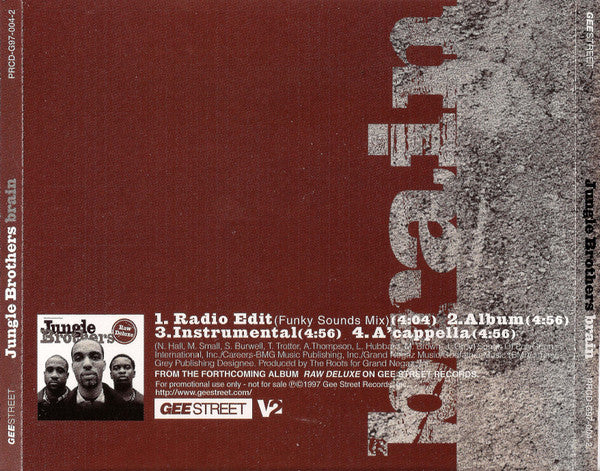 Jungle Brothers – Brain CD Mint Condition