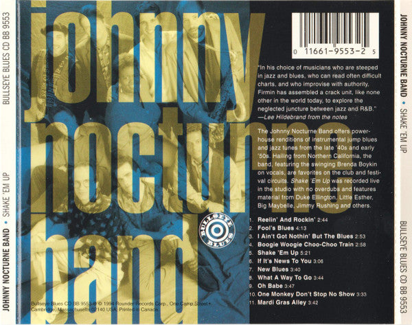Johnny Nocturne Band – Shake 'Em Up CD VG+/VG+