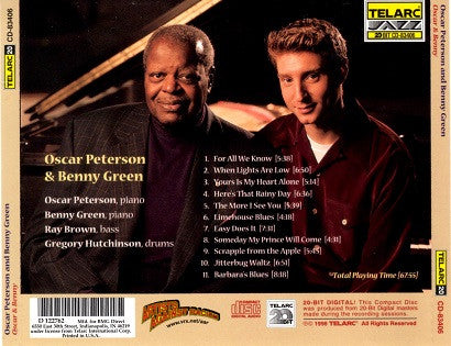Oscar Peterson And Benny Green – Oscar & Benny CD VG+/VG+