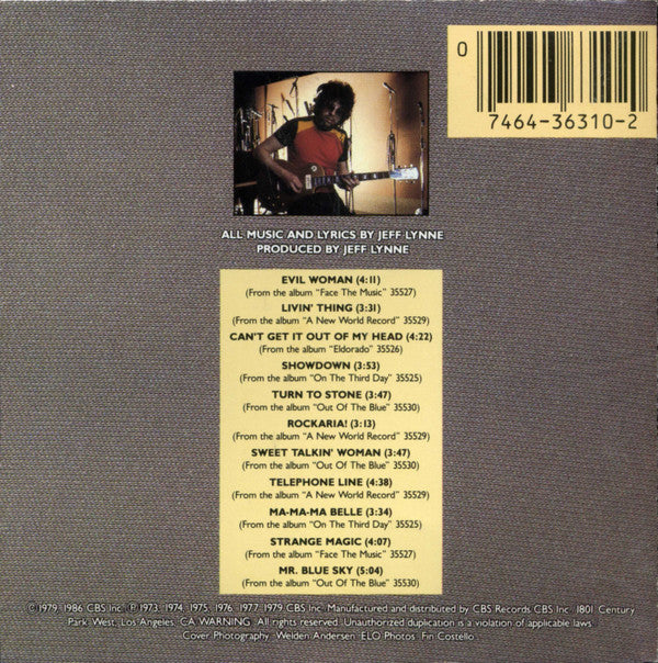 Electric Light Orchestra – ELO's Greatest Hits CD VG+/VG+