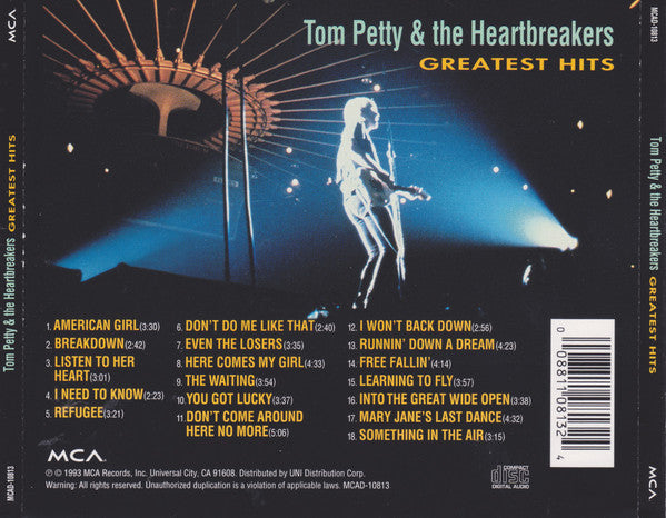 Tom Petty & The Heartbreakers – Greatest Hits CD VG+/VG+