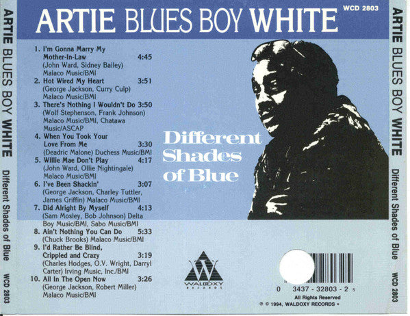 Artie White – Different Shades Of Blue CD VG