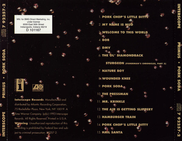 Primus – Pork Soda CD VG+/VG+