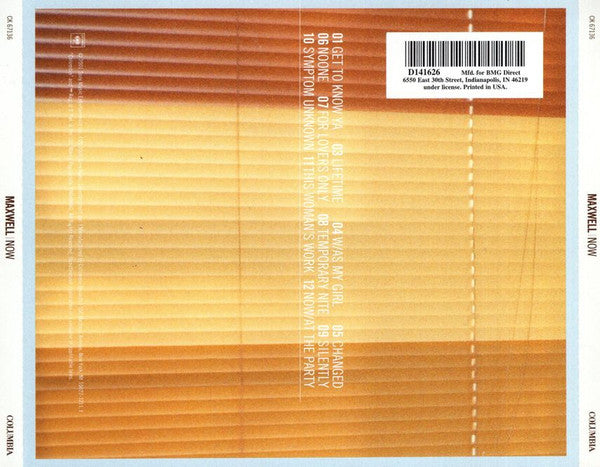Maxwell – Now CD VG+/VG+
