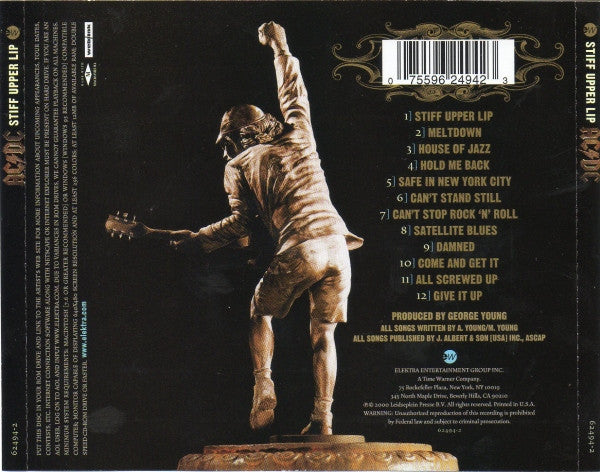 AC/DC – Stiff Upper Lip CD VG+/VG+