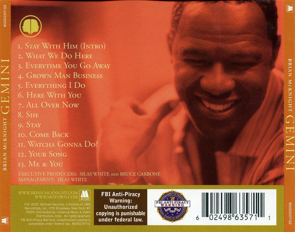 Brian McKnight – Gemini CD VG/VG