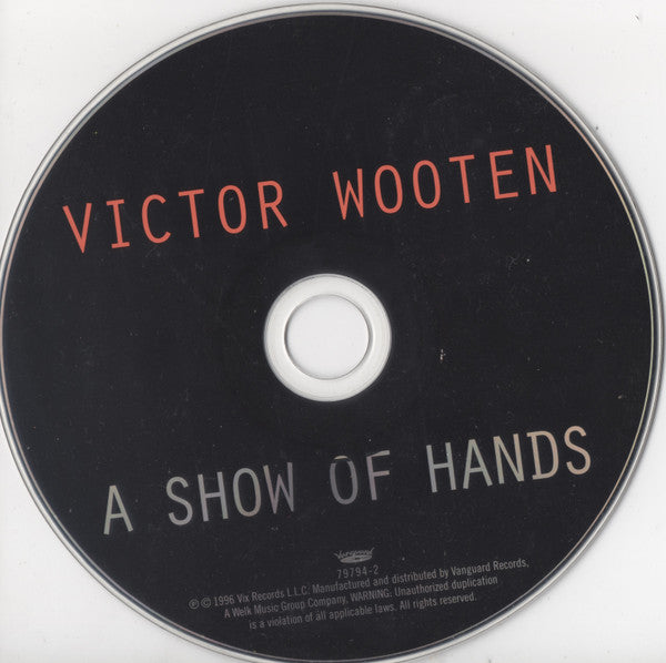 Victor Wooten – A Show Of Hands CD VG+/VG+
