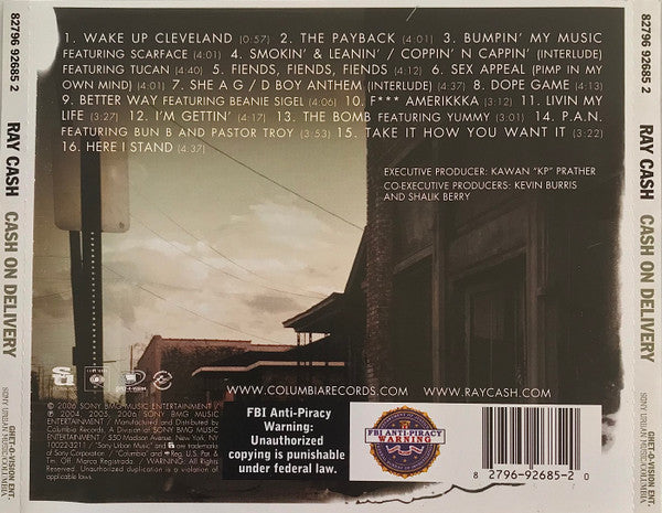 Ray Cash – Cash On Delivery CD Mint Condition