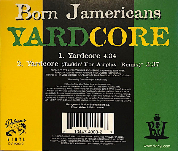 Born Jamericans – Yardcore CD Mint Condition