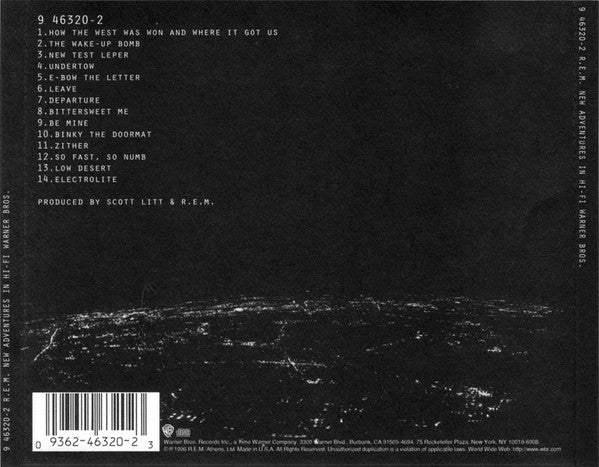 R.E.M. – New Adventures In Hi-Fi CD VG+/VG+