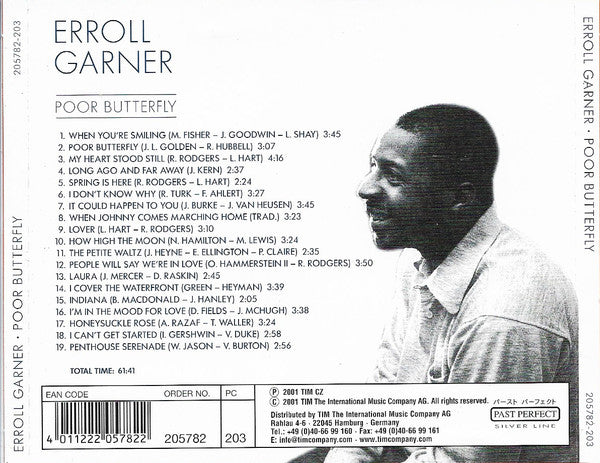 Erroll Garner – Poor Butterfly CD Mint Condition