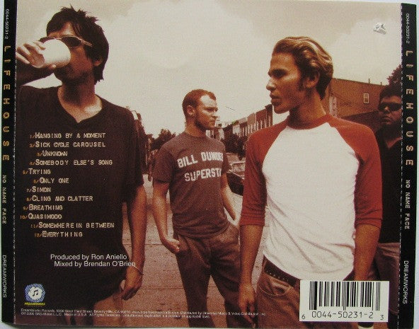 Lifehouse – No Name Face CD VG+/VG+