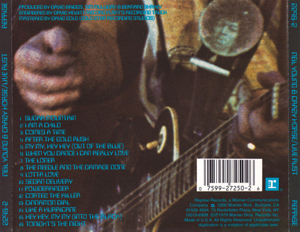 Neil Young & Crazy Horse – Live Rust CD VG+/VG+