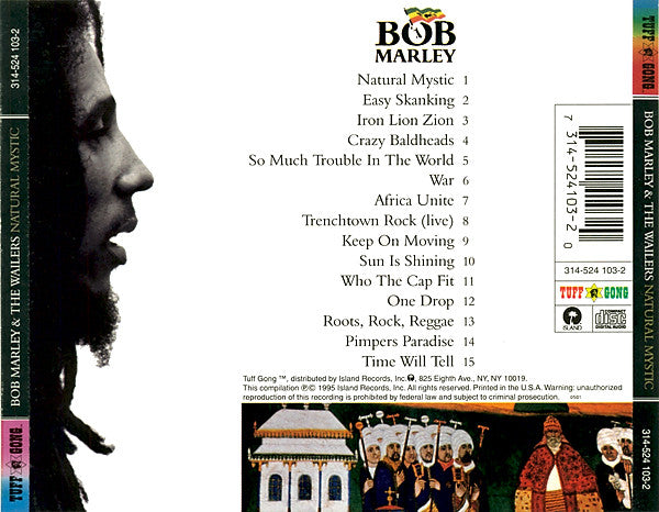 Bob Marley & The Wailers – Natural Mystic (The Legend Lives On) CD VG+/VG+