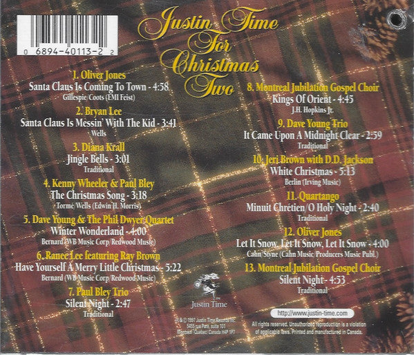 Various – Justin Time For Christmas Two CD VG+/VG+