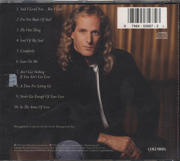 Michael Bolton – The One Thing CD VG+/VG+
