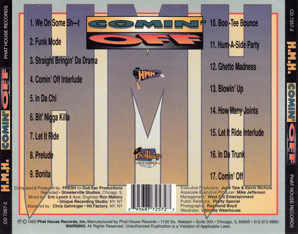 H.M.H. – Comin' Off CD Mint Conditon