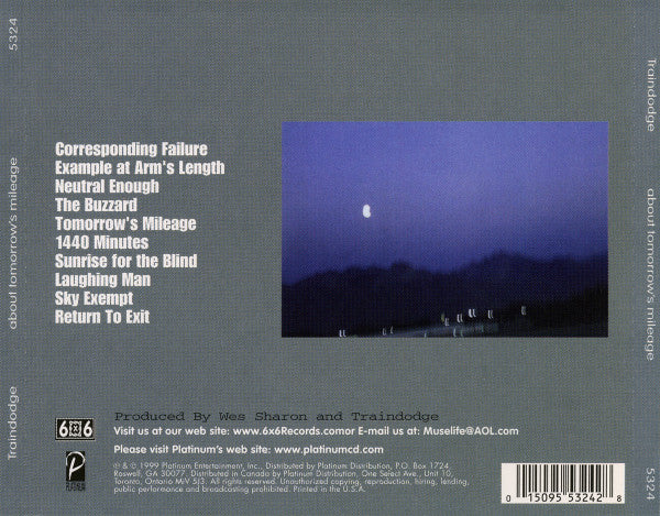 Traindodge – About Tomorrow's Mileage CD Mint Condition