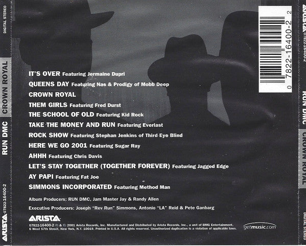 Run DMC – Crown Royal CD Mint Condition