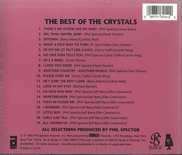 The Crystals – The Best Of The Crystals CD VG+/VG+