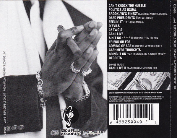 Jay-Z – Reasonable Doubt CD VG+/VG+