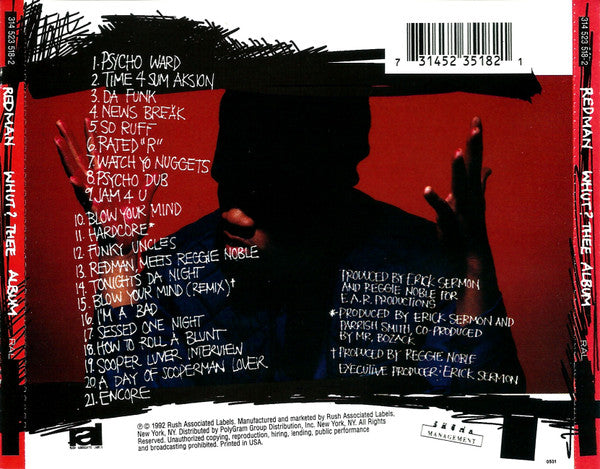 Redman – Whut? Thee Album CD VG+/VG+