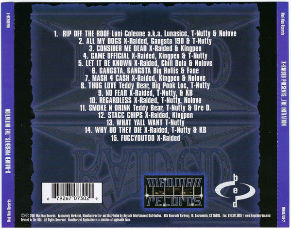 X-Raided – The Initiation CD Mint Condition