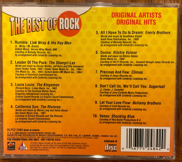 Various – The Best Of Rock CD Mint Condition