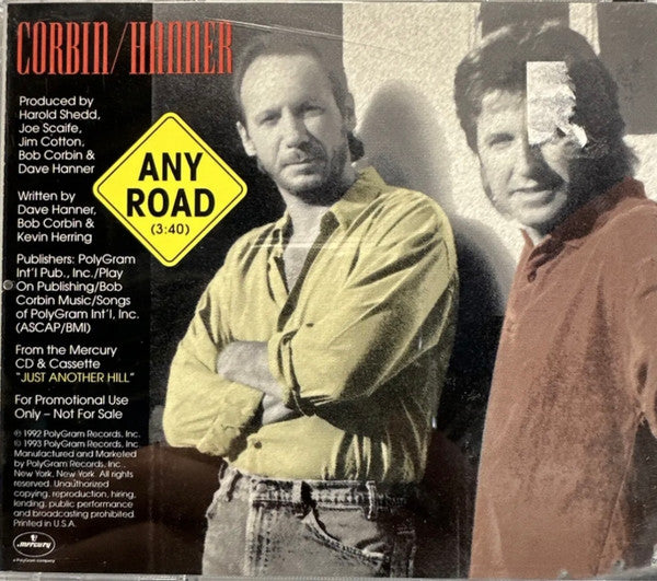 Corbin/Hanner – Any Road CD (Card Sleeve) VG+/VG+