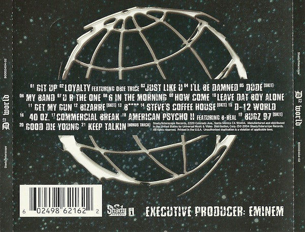 D12 – D12 World CD Mint Condition