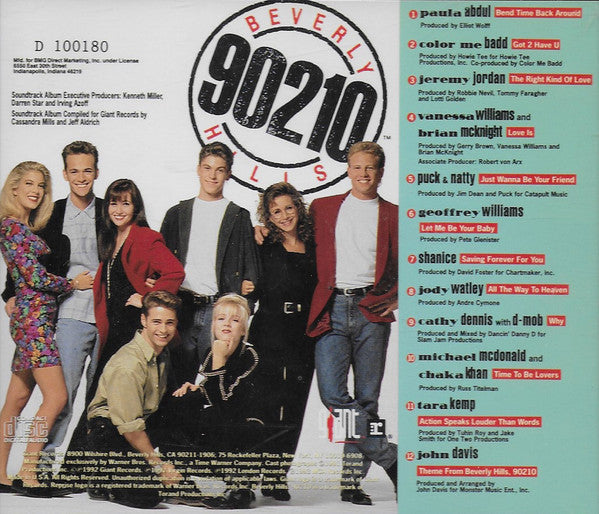Various – Beverly Hills, 90210 - The Soundtrack CD VG+/VG+