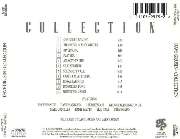Dave Grusin – Collection CD VG+/VG+