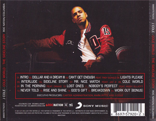 J Cole* – Cole World: The Sideline Story CD VG+/VG+