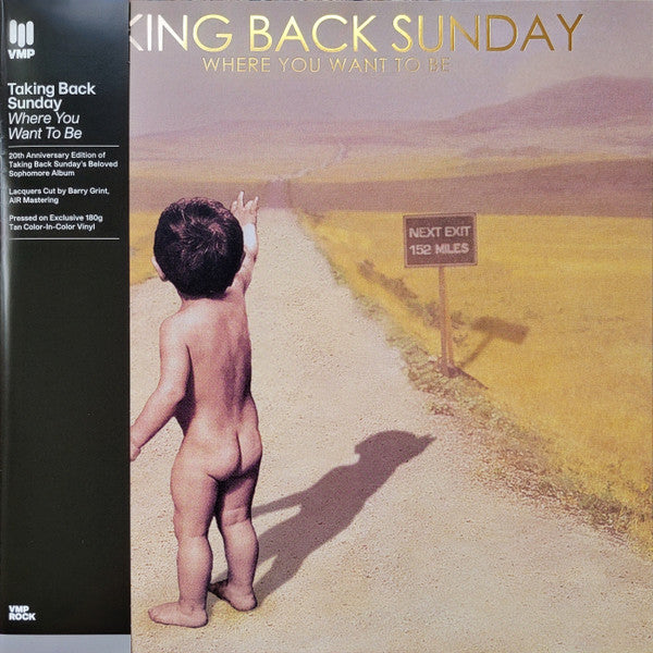 Taking Back Sunday – Where You Want To Be Vinyl, LP Tan / White (Color-In-Color), 20th Anniversary Edition, 180 g, Gatefold