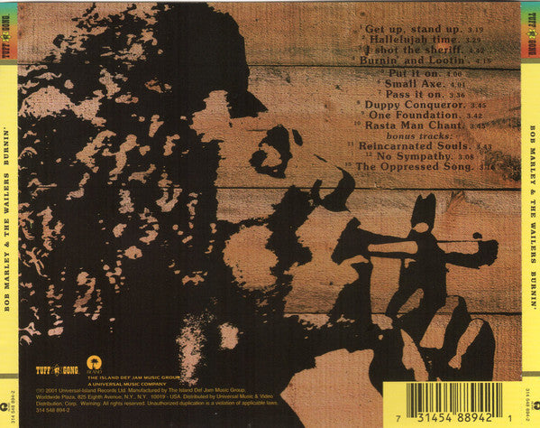 Bob Marley & The Wailers – Burnin' CD Mint Condition
