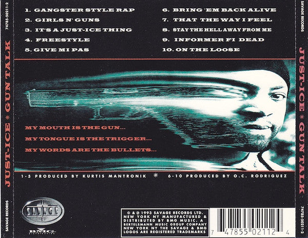 Just-Ice – Gun Talk CD Mint Condition