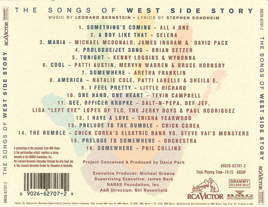 Various – The Songs Of West Side Story CD VG+/VG+