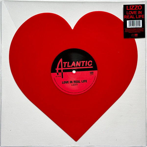 Lizzo – Love In Real Life Limited Edition 7" Red Heart Vinyl