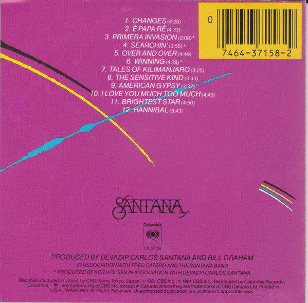 Santana – Zebop! CD Mint Condition