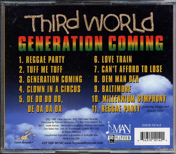 Third World – Generation Coming CD Mint Condition