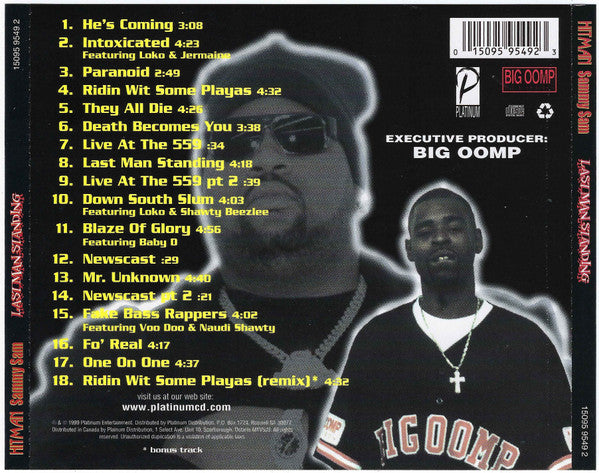 HITMAN Sammy Sam – Last Man Standing CD Mint Condition