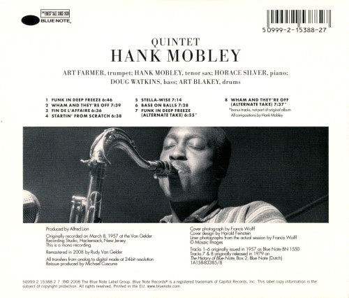 Hank Mobley – Quintet CD VG+/VG+