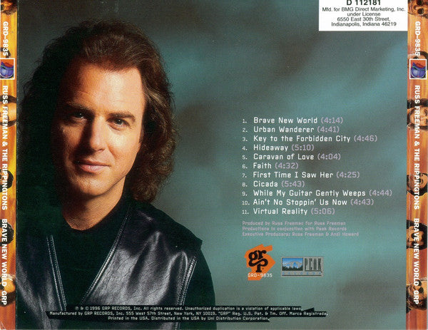 Russ Freeman & The Rippingtons – Brave New World CD VG+/VG+