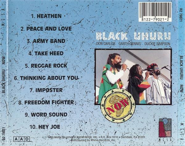 Black Uhuru – Now CD VG+/VG+