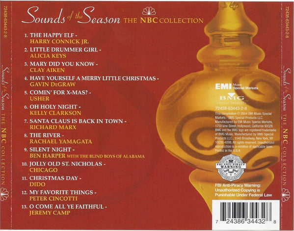 Various – Sounds Of The Season (The NBC Collection) CD Mint Condition