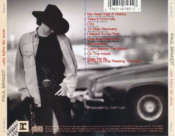 Paul Brandt – Calm Before The Storm CD VG+/VG+