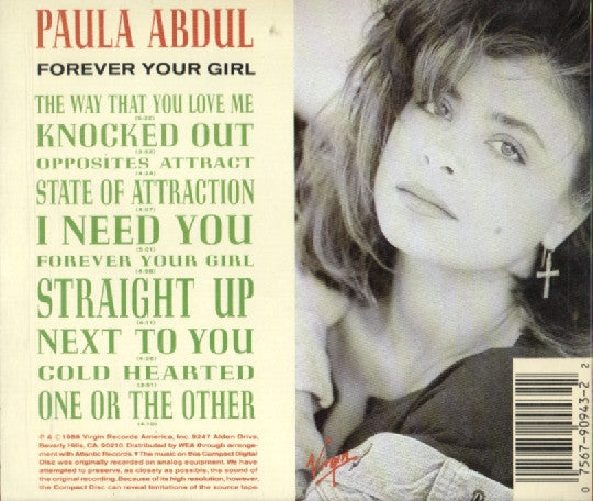 Paula Abdul – Forever Your Girl CD Mint Condition