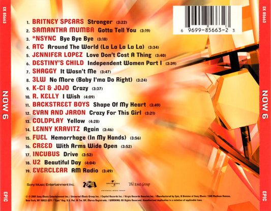Various – Now That's What I Call Music! 6 CD VG/VG