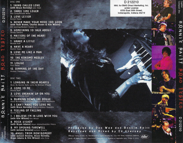 Bonnie Raitt – Road Tested 2 x CD VG+/VG+